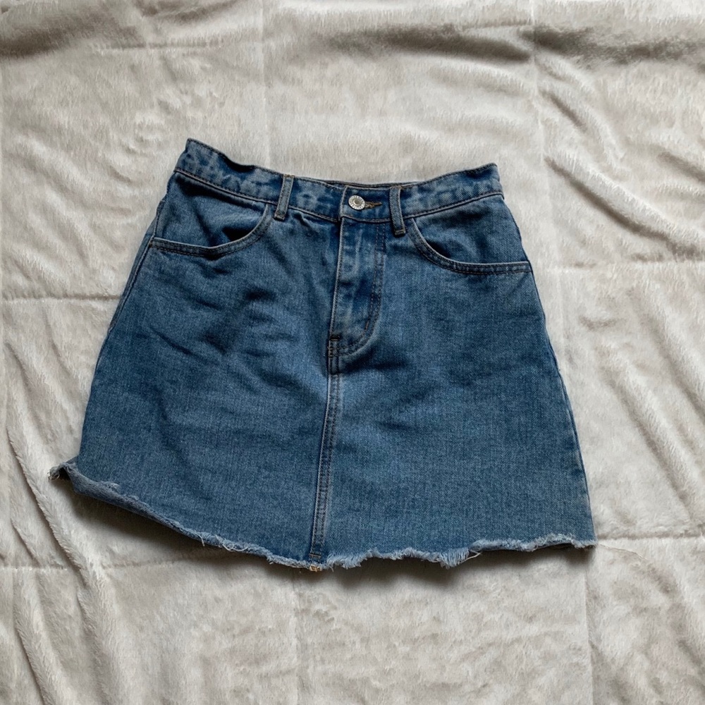 high waisted jean skirt !!!